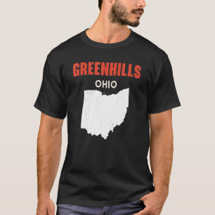 T-shirt Greenhills Ohio USA State America Travel Ohioan
