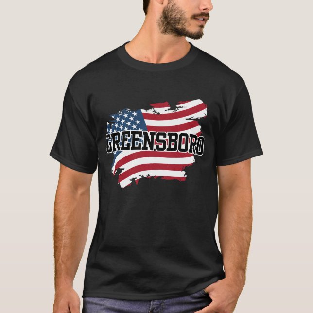 T-shirt Greensboro USA (Devant)