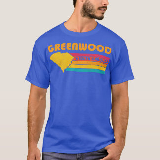 T-shirt Greenwood South olina Vintage Souvenir désorganisé