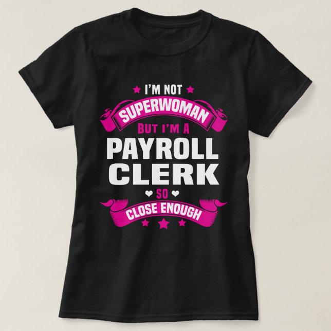 T-shirt Greffier de paie (Design devant)
