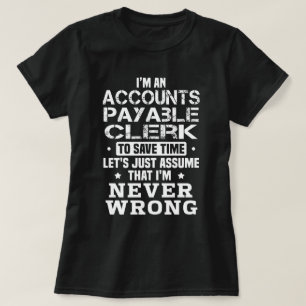 T-shirt Greffier des comptes fournisseurs