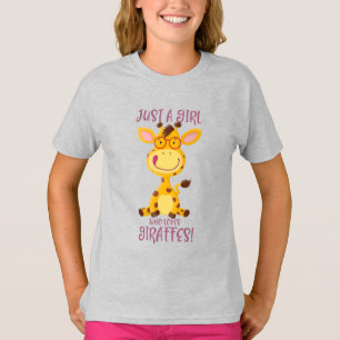 T-shirt Gregor Giraffe - Juste Une Fille Qui Aime Les Gira
