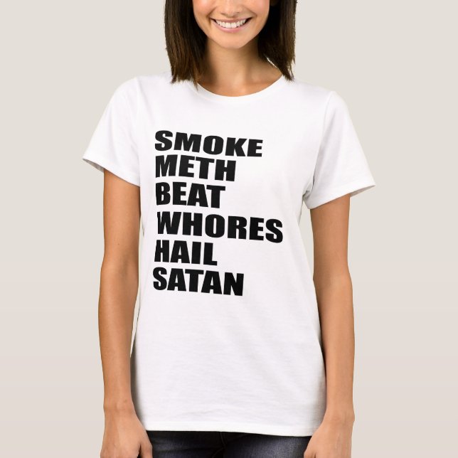 T-shirt grêle à bec de fumée (Devant)