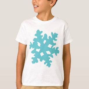 T-shirt grêle à neige - flocon de neige