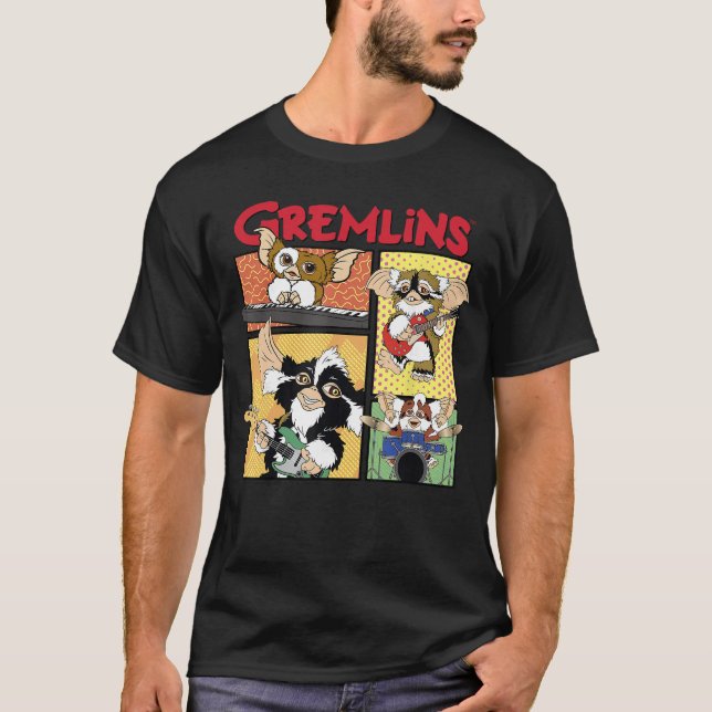 T-shirt Gremlins Band Comic Panels gift (Devant)