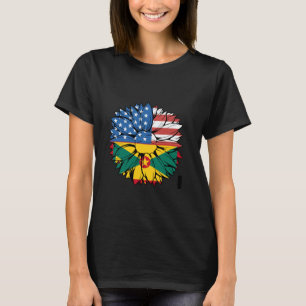 T-shirt Grenade Tournesol Amérique Racines Grenadiennes Gr