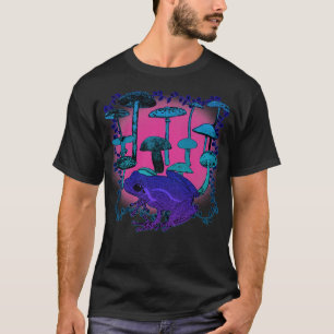 T-shirt Grenouille à champignons psychédélique Trippy Colo
