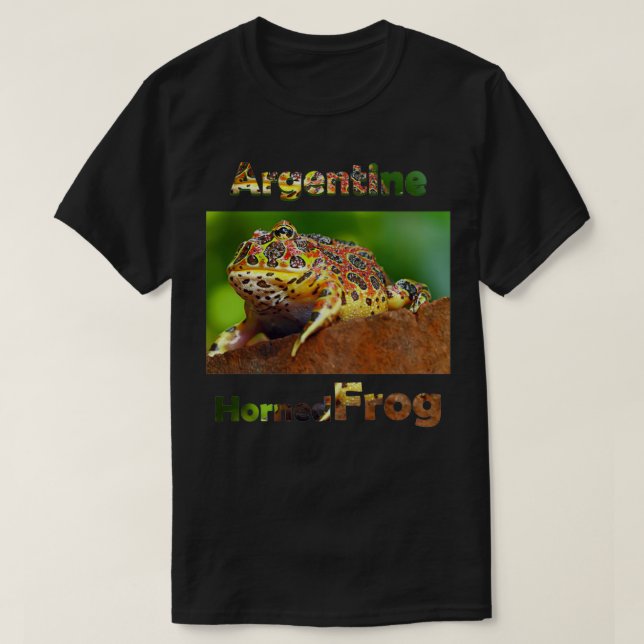 T-shirt Grenouille à cornes argentine (Design devant)