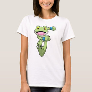T-shirt Grenouille à la course avec Sweatband
