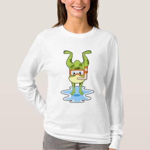 T-shirt Grenouille à la plongée avec tuba