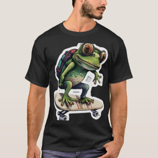 T-shirt grenouille à roulettes (17)