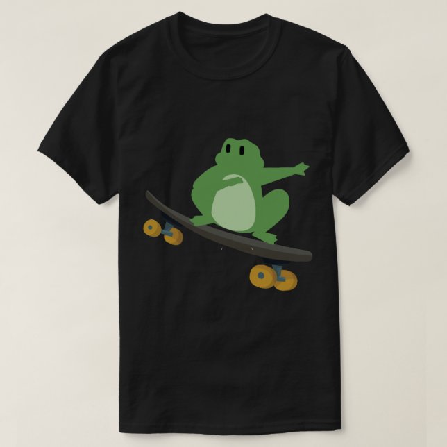 T-shirt Grenouille à skateboard (7) (Design devant)
