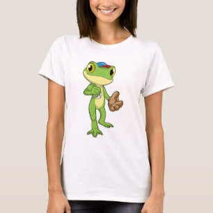 T-shirt Grenouille au baseball avec gant de baseball