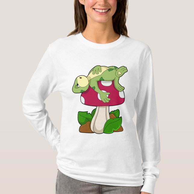 T-shirt Grenouille au coucher du champignon (Devant)
