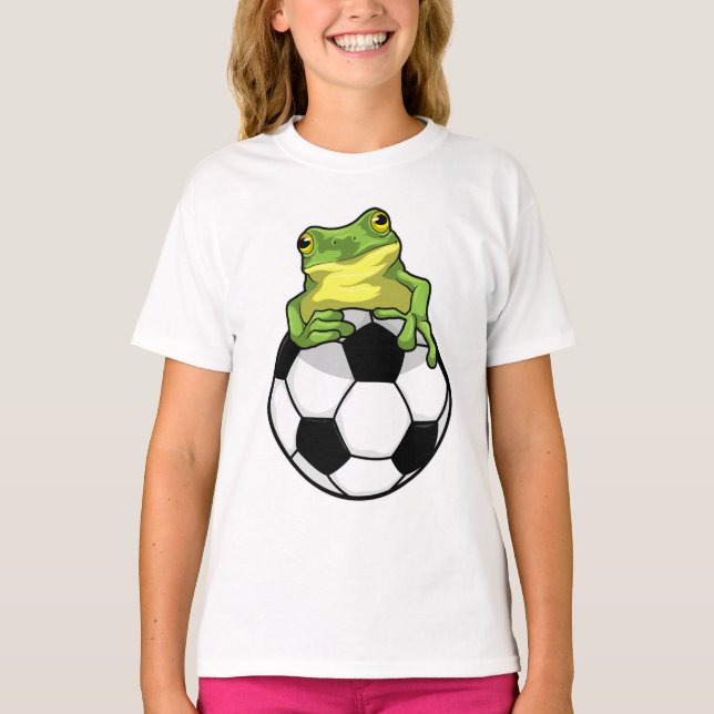 T-shirt Grenouille avec balle de football (Devant)