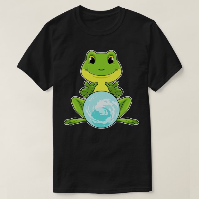 T-shirt Grenouille avec boule de cristal (Design devant)