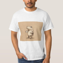 Grenouille avec café – Animal vintage fantaisiste