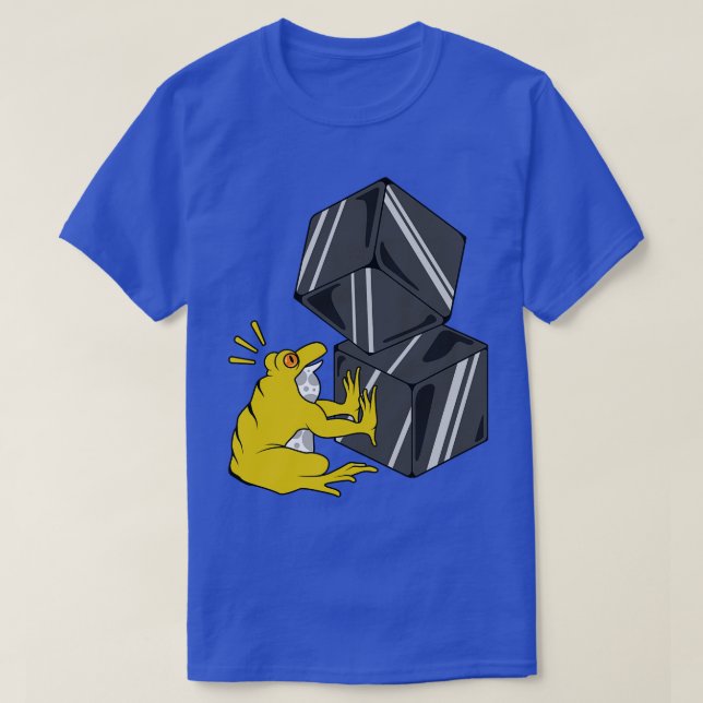 T-shirt Grenouille avec cubes (Design devant)