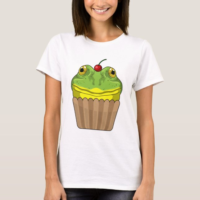 T-shirt Grenouille avec muffin (Devant)