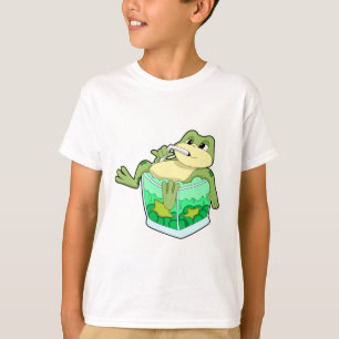 T-shirt Grenouille avec verre de jus