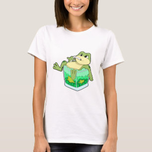 T-shirt Grenouille avec verre de jus