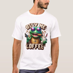 T-shirt Grenouille brasser et protection Acheter Un café