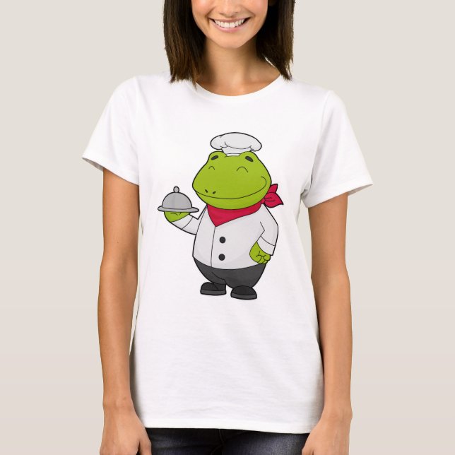 T-shirt Grenouille comme cuire avec Plateau (Devant)