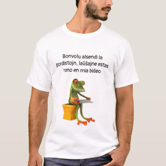 T-shirt Grenouille dans un bidet, chemise légère