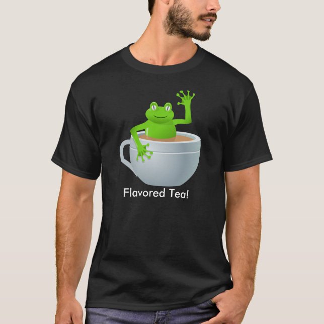 T-shirt Grenouille dans un thé (Devant)