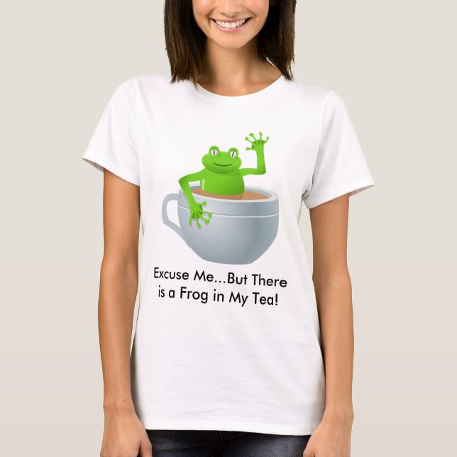 T-shirt Grenouille dans un thé (Devant)