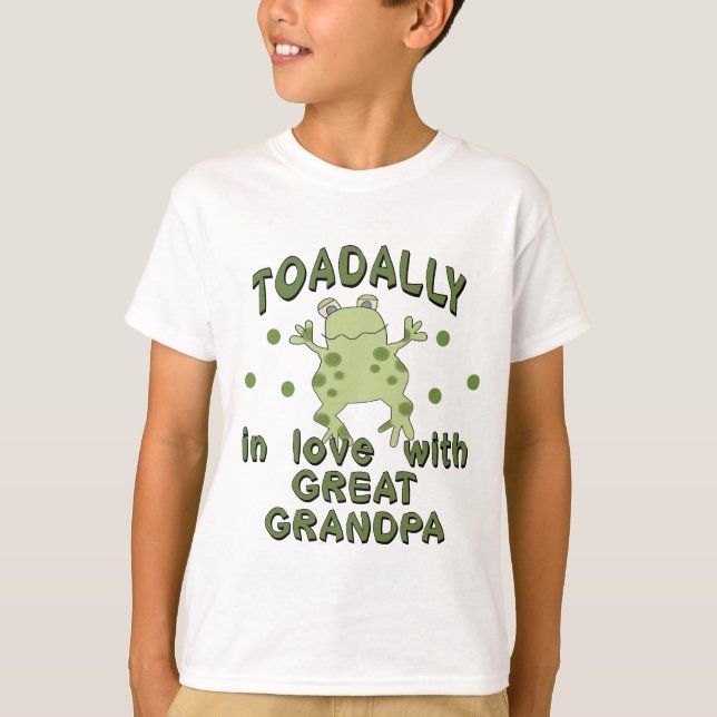 T-shirt Grenouille de grand-papa d'amour de TOADALLY (Devant)