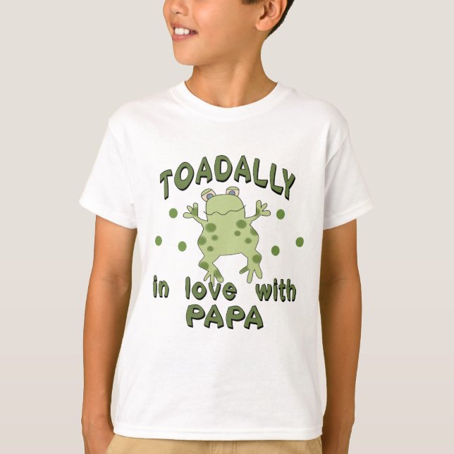T-shirt Grenouille de papa d'amour de TOADALLY (Devant)