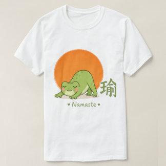 T-shirt Grenouille de Yoga Mignonne – Grenouille Kawaii Na