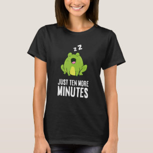 T-shirt Grenouille Dix Minutes De Plus Snooze Alarme Horlo
