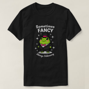 T-shirt Grenouille élégante et chic en costume et haut-de-