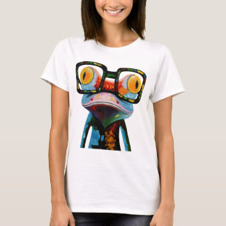 T-shirt Grenouille en verre de hippie