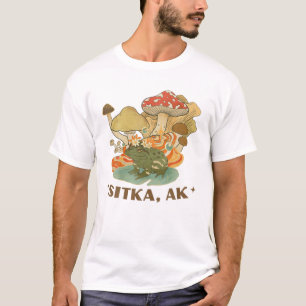 T-shirt Grenouille Et Champignons Sitka Alaska