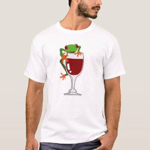 T-shirt Grenouille et vin