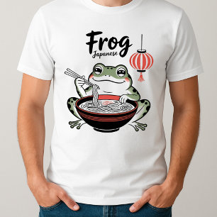 T-shirt Grenouille grincheuse Mange Ramen et Soll Phone Ar