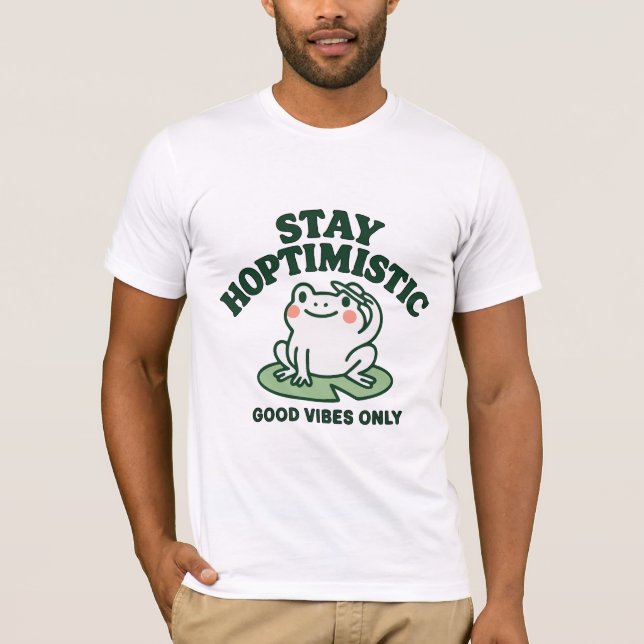 T-shirt Grenouille HOPtimiste (Devant)