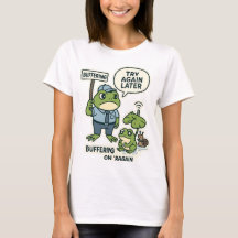 T-shirt grenouille informatique amusante - Support