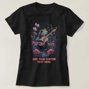 T-shirt Grenouille Jouer Guitare Wildfower Toad, Amateurs