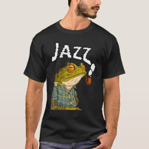 T-shirt Grenouille Jouer Jazz Musique Amusant Cute Frogs A