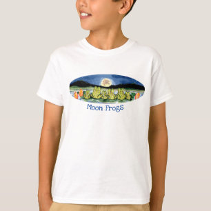T-shirt Grenouille Lune Été Naturel Nuit Lac de la Scène P