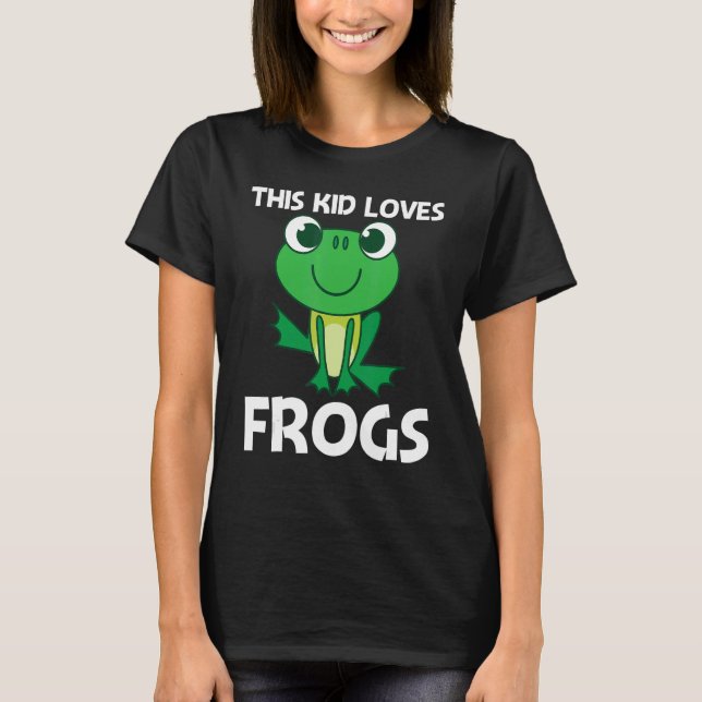 T-shirt Grenouille mignonne pour les enfants Bois Forêt Zo (Devant)