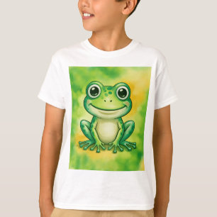 T-shirt Grenouille mignonne verte