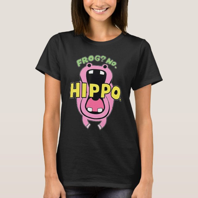 T-shirt Grenouille Non Hippo Drôle Mignonne Grenouille fol (Devant)