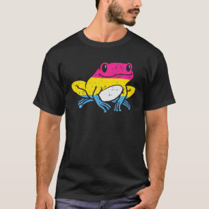 T-shirt Grenouille Pansexuel Funny Toad Pan Fierté Drapeau
