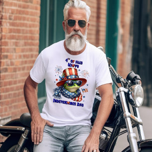 T-shirt Grenouille patriotique : Fête de l'Indépendance de