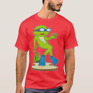 T-shirt Grenouille plongeur lunettes de natation